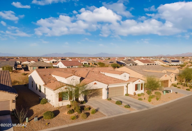 drone / aerial view featuring a residential view