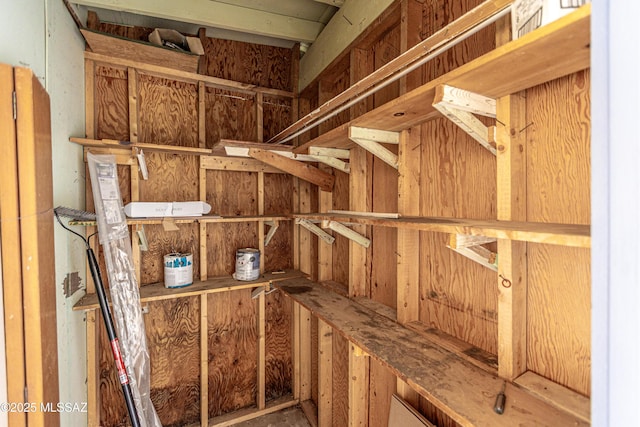 view of storage room