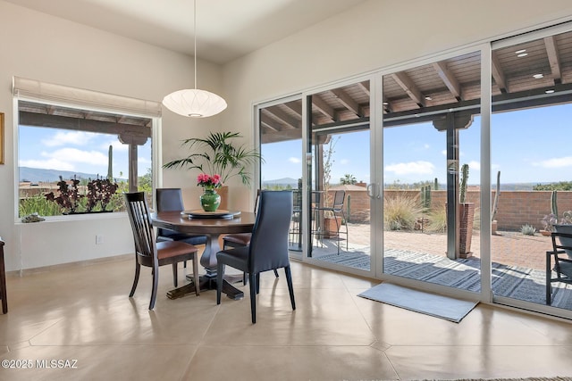 dining room featuring baseboards