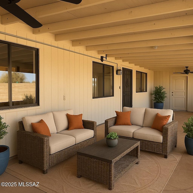 view of patio / terrace featuring outdoor lounge area