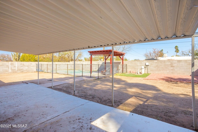 view of patio / terrace featuring a fenced backyard