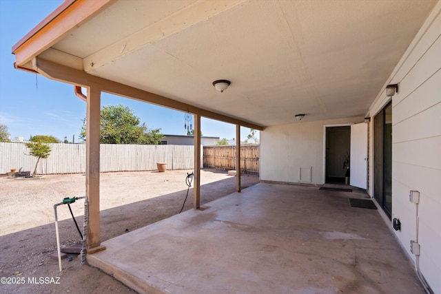 view of patio / terrace featuring a fenced backyard