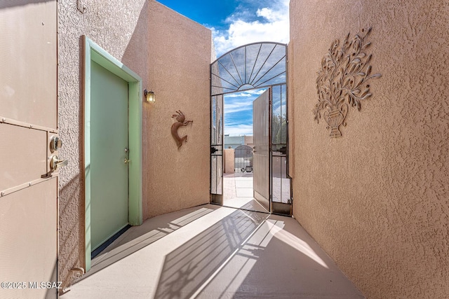 view of doorway to outside