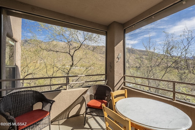 balcony with a sunroom