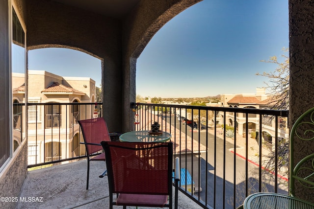 view of balcony