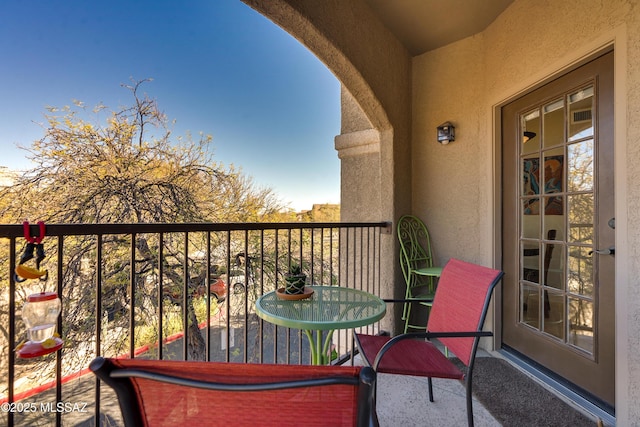 view of balcony