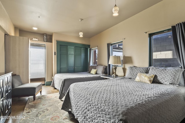 bedroom with a closet