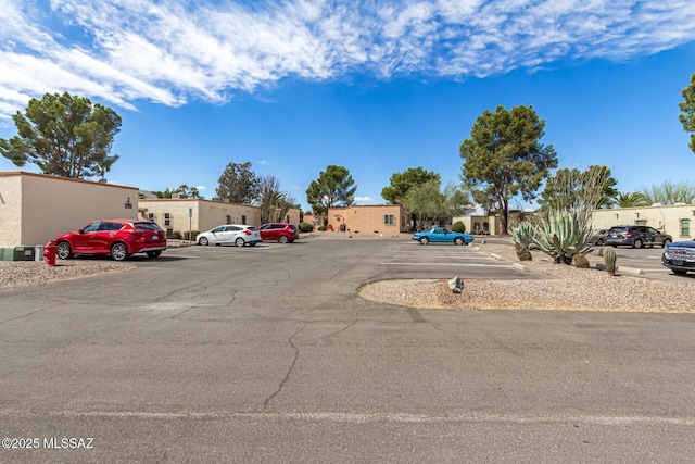 view of uncovered parking lot