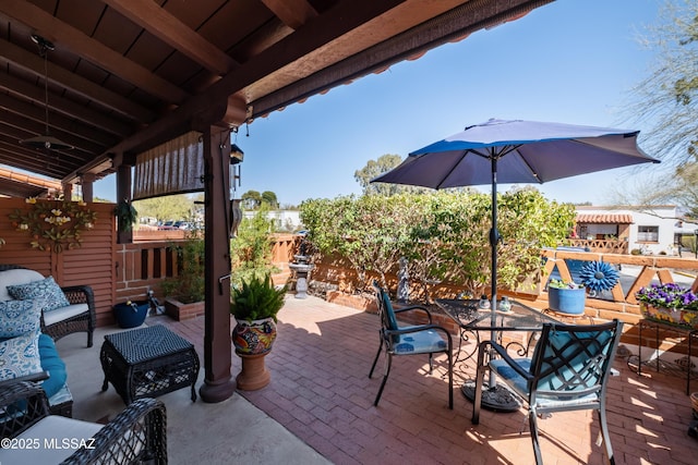 view of patio / terrace with outdoor dining space