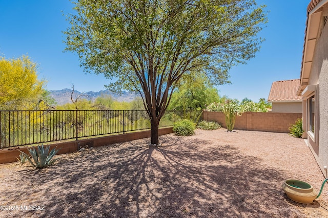 12220 N New Dawn Ave, Oro Valley, AZ 85755 - fenced backyard featuring a mountain view