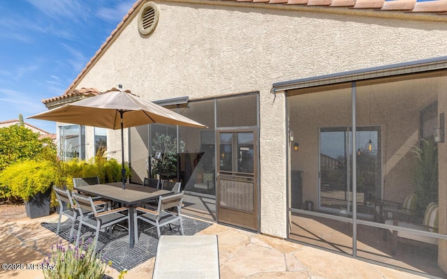 view of patio / terrace with outdoor dining space