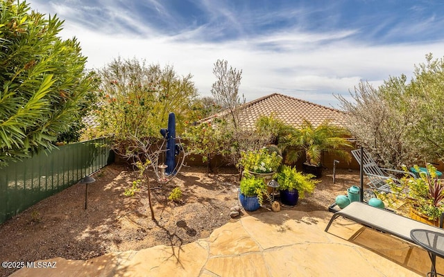 view of patio / terrace with a fenced backyard