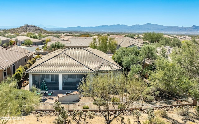 5084 W Desert Poppy Ln, Marana, AZ 85658 - aerial view with a residential view and a mountain view