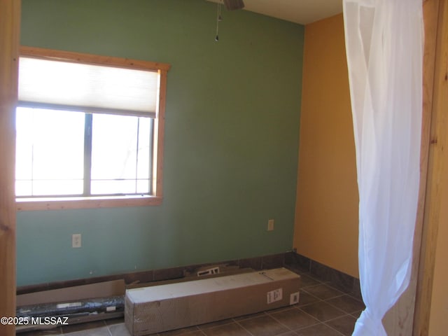 view of tiled empty room