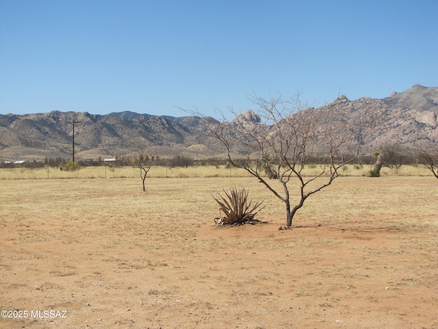 mountain view with a rural view