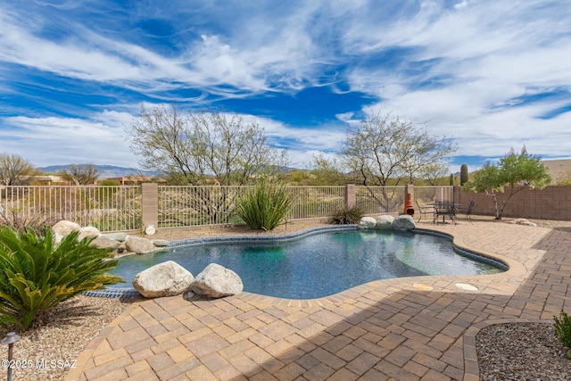 13827 E Fiery Dawn Dr, Vail, AZ 85641 - view of pool with a fenced backyard, a patio, and a fenced in pool