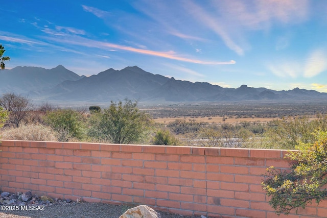 view of mountain feature