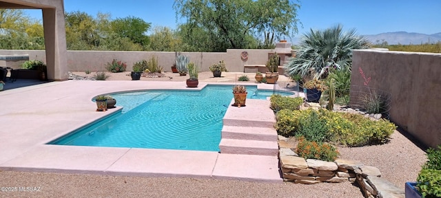 16311 S Creosote View Ln, Vail, AZ 85641 - view of swimming pool with a fenced backyard and a patio area