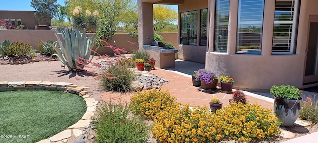 16311 S Creosote View Ln, Vail, AZ 85641 - view of yard featuring fence and a patio area