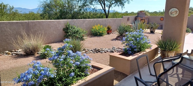 16311 S Creosote View Ln, Vail, AZ 85641 - view of yard featuring fence and a mountain view