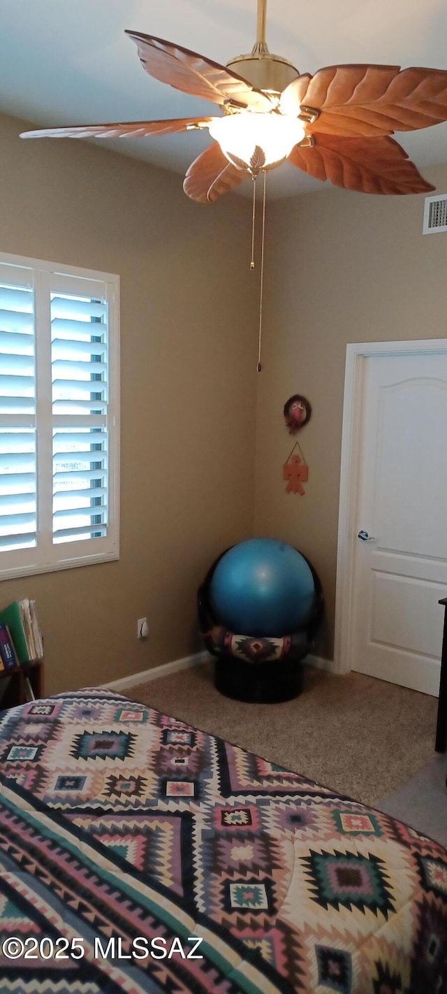16311 S Creosote View Ln, Vail, AZ 85641 - carpeted bedroom with ceiling fan and baseboards