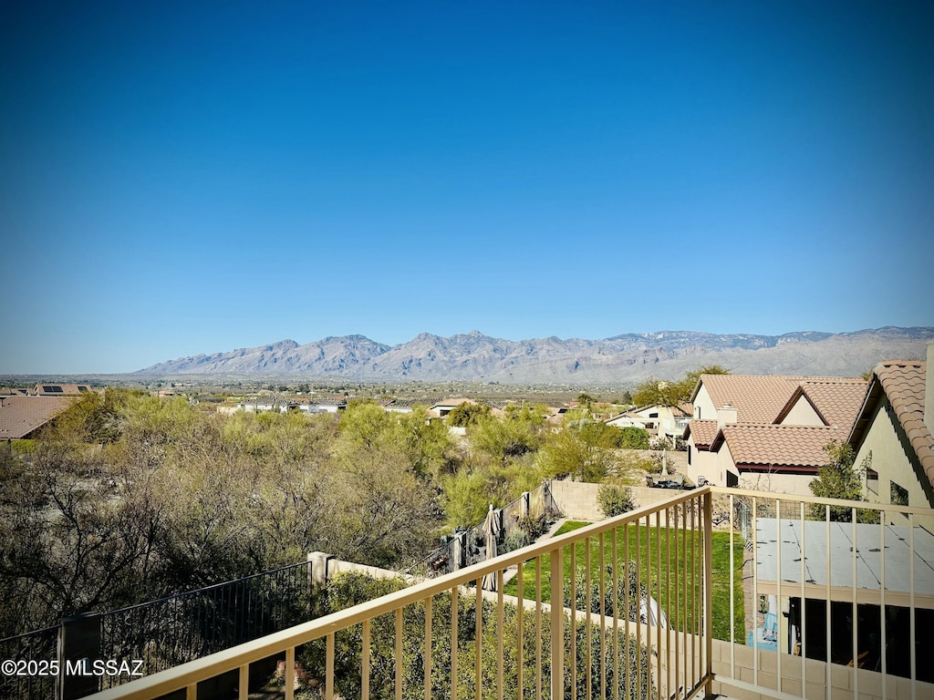 view of mountain feature