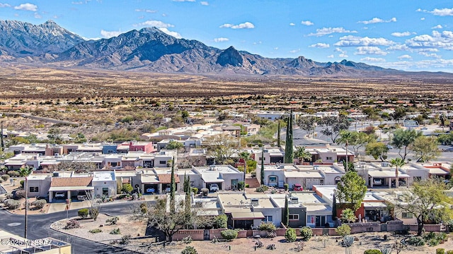 mountain view with a residential view