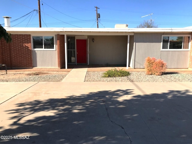 view of ranch-style home