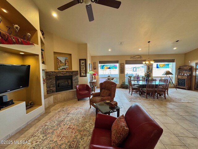 entryway featuring high vaulted ceiling and light tile patterned flooring