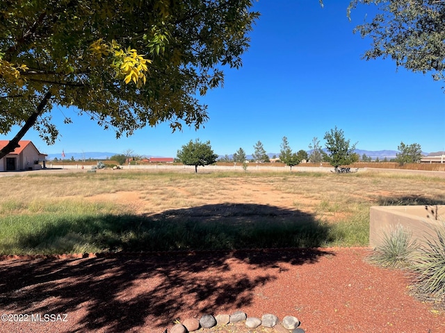 view of yard featuring a rural view