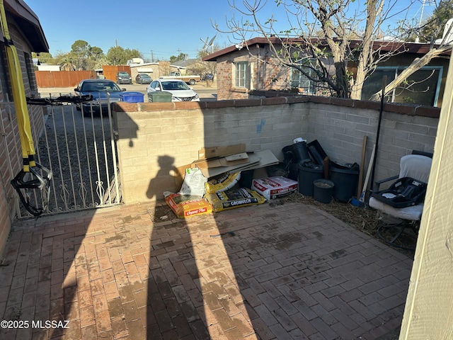 exterior space with a patio and fence private yard