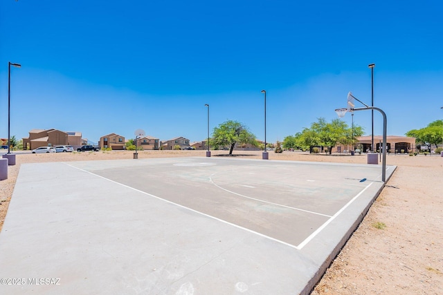 view of basketball court with community basketball court