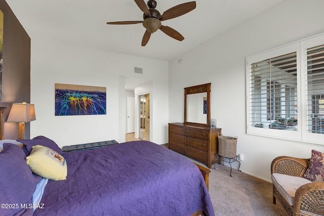 499 W Windowmaker Rd, Tucson, AZ 85737 - carpeted bedroom with ceiling fan, baseboards, and visible vents