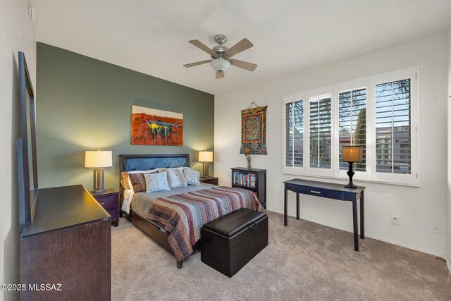 499 W Windowmaker Rd, Tucson, AZ 85737 - bedroom with carpet and ceiling fan