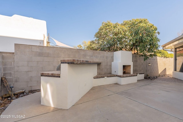 view of patio / terrace with a fenced backyard