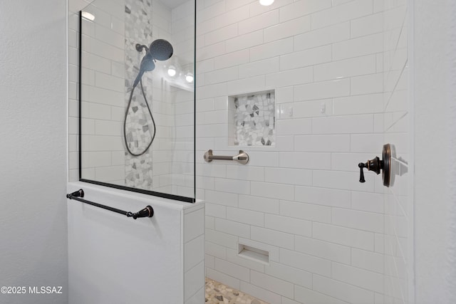 bathroom with walk in shower