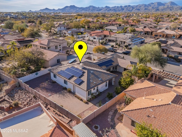 449 W Sunview Dr, Oro Valley, AZ 85755 - aerial view of residential area featuring a mountain backdrop