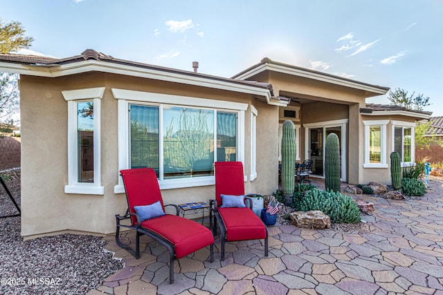 view of patio / terrace with fence