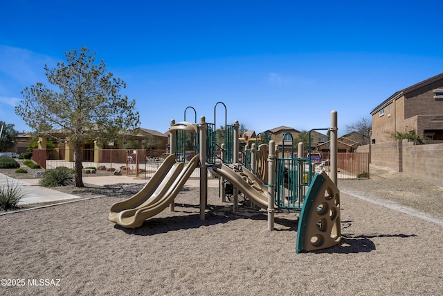 community playground featuring fence