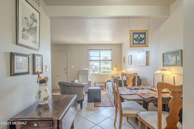 dining room featuring light tile patterned floors