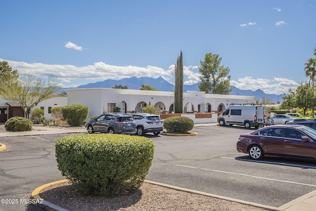 exterior space with a mountain view