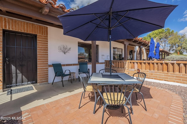 view of patio / terrace with outdoor dining space