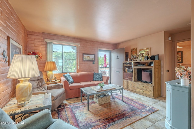 view of living area