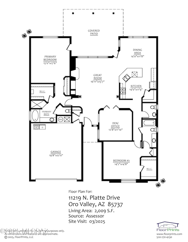 11219 N Platte Dr, Oro Valley, AZ 85737 - floor plan