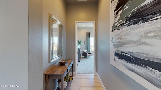 hallway with baseboards