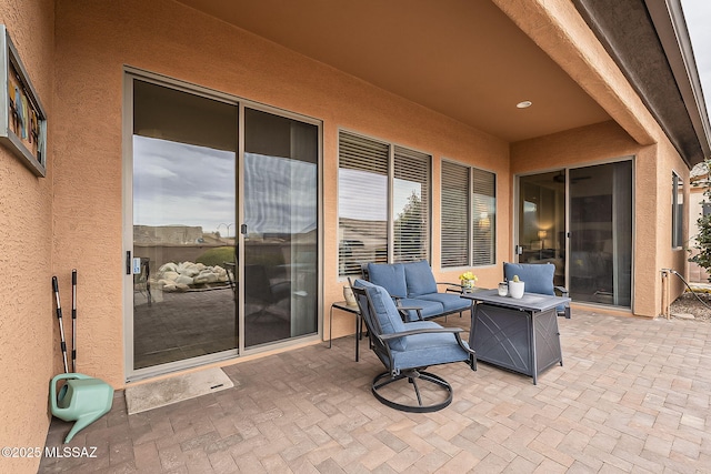 view of patio / terrace featuring outdoor lounge area