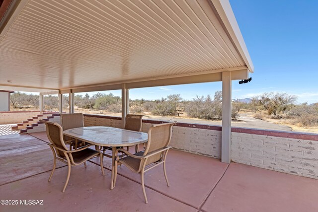 view of patio / terrace with outdoor dining space