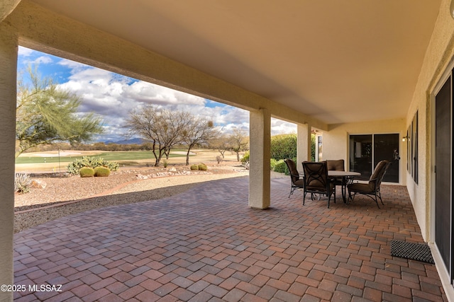 view of patio / terrace featuring outdoor dining space