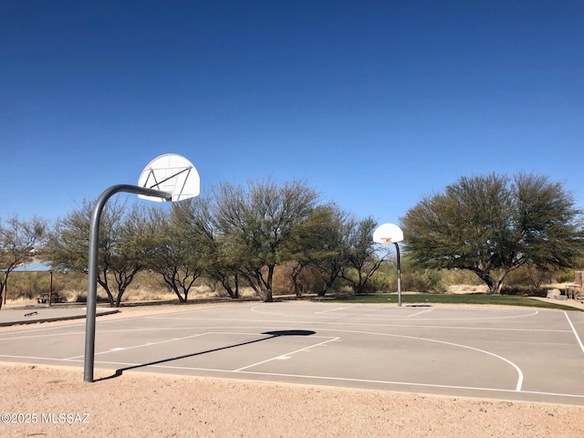 view of basketball court featuring community basketball court