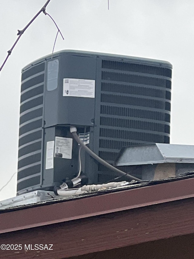exterior details with central air condition unit